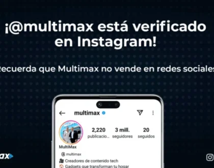 Multimax verificado en Instagram