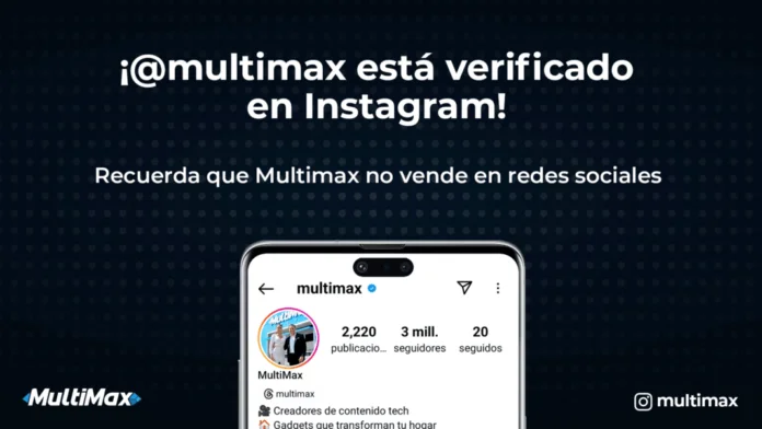 Multimax verificado en Instagram